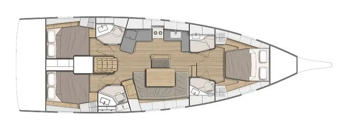 Арендуйте 13.65м Beneteau Oceanis 46.1 в Гёчек - Fotoğraf 3