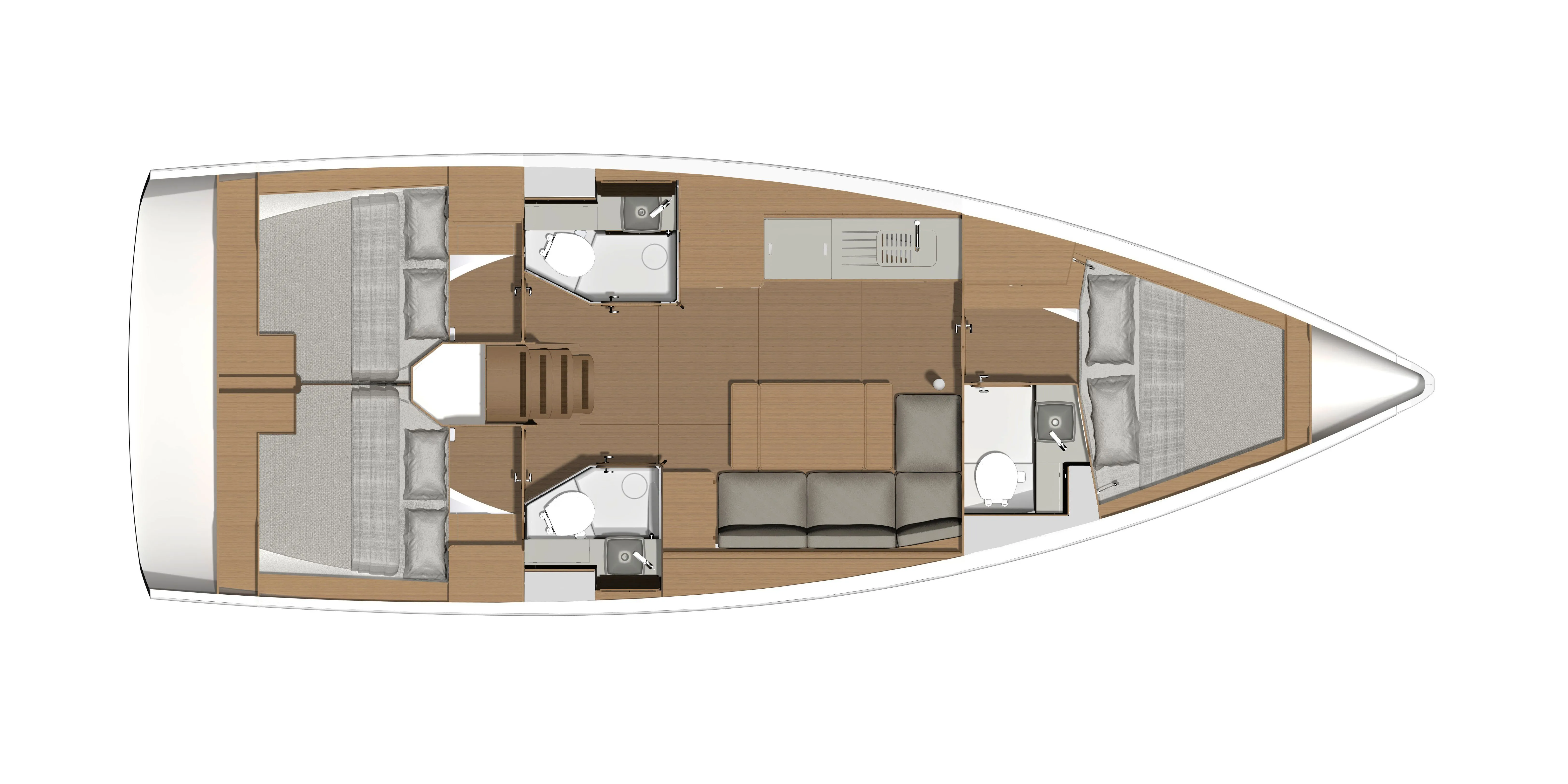 Rent a 11.94m Dufour 390 Sailing Yacht in Marmaris - Fotoğraf 2