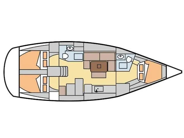Rent a 12.2m Dufour 405 Sailing Yacht in Fethiye - Fotoğraf 2