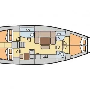 Rent a 13.5m Sailing Yacht Dufour 450 in Fethiye - Fotoğraf 2