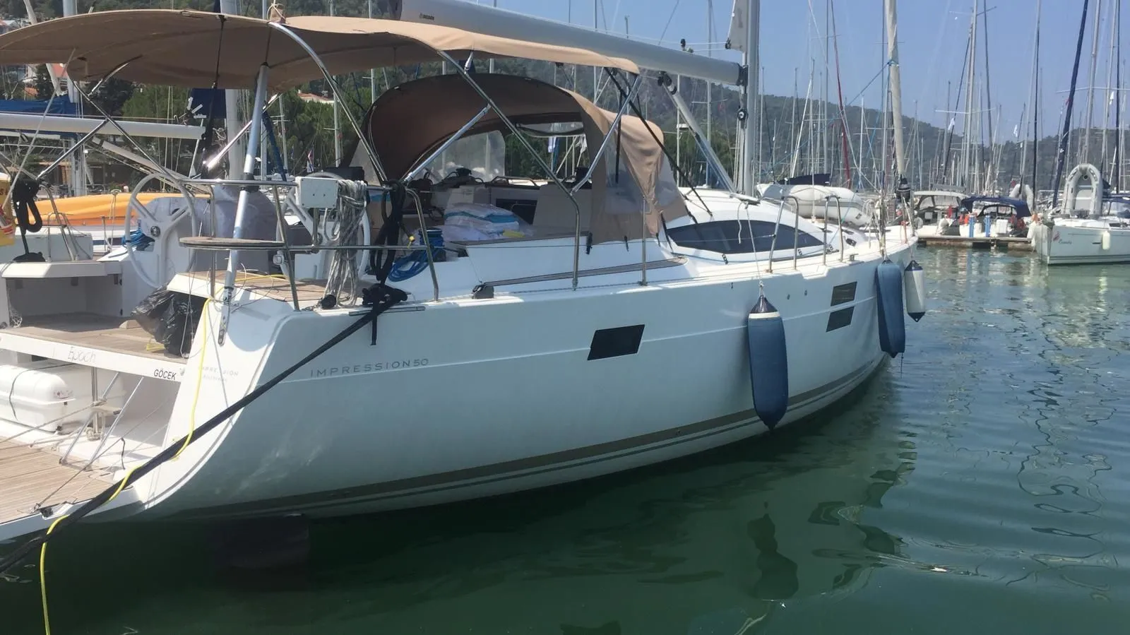 Explore Fethiye on a 15.2m Rental Sailing Yacht Elan 50 Impression - Fotoğraf 3