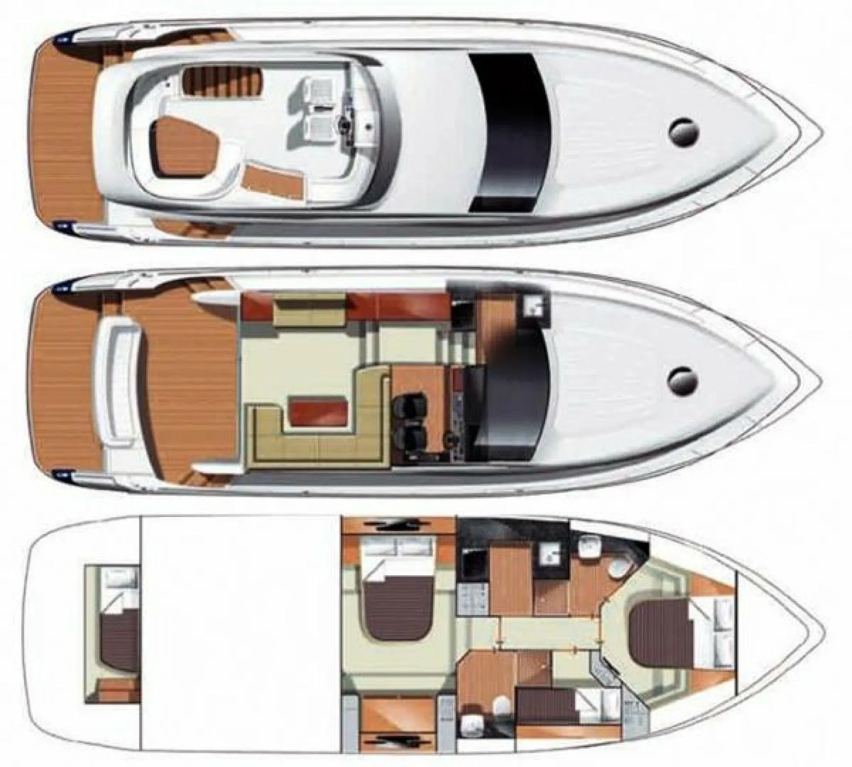 Kemer Kiralık Fairline Phantom 48 15m Motoryat - Fotoğraf 2