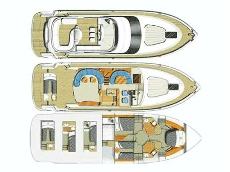 Charter a 17.5m Motor Yacht Fairline Squadron 55 in Göcek - Fotoğraf 2