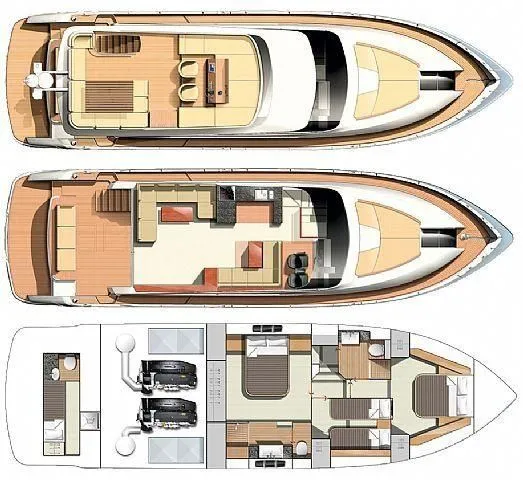 Bodrum 20m Kiralık Fairline Squadron 55 - Fotoğraf 2