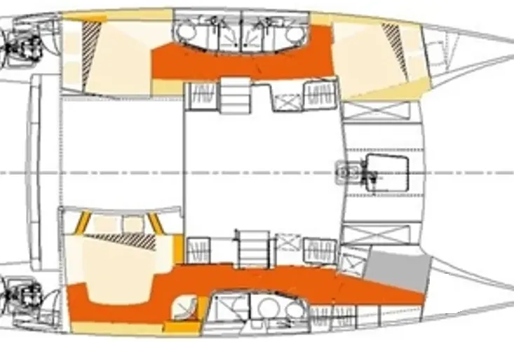 Взять в чартер 13.41м Fountaine Pajot Orana 44 в Мармарис - Fotoğraf 2