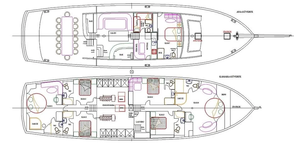 Charter a 31m 7 Cabin Gulet in Bodrum - Fotoğraf 5