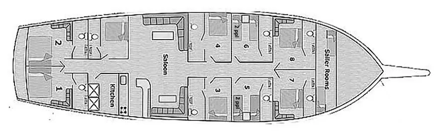 Charter a 37m Gulet in Fethiye - Fotoğraf 2