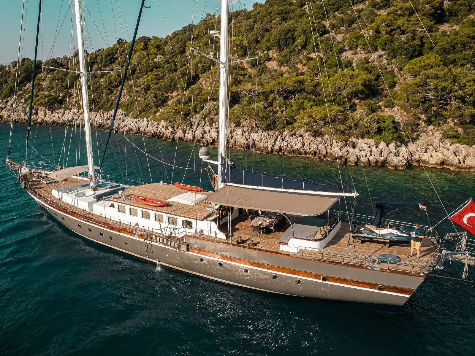Fethiye 37.2m Kiralık 5 Kabinli Gulet - Fotoğraf 5