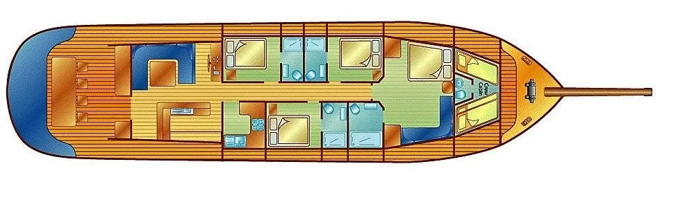 Bodrum Kiralık 21m Tekne - Fotoğraf 2