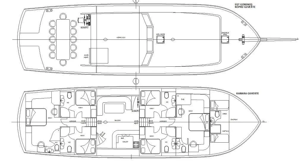 Marmaris 24m Kiralık Tekne - Fotoğraf 2