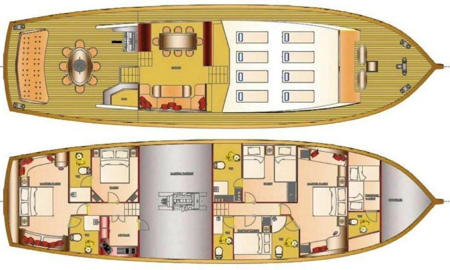 Rent a 24m 4 Cabin Gulet in Fethiye - Fotoğraf 2