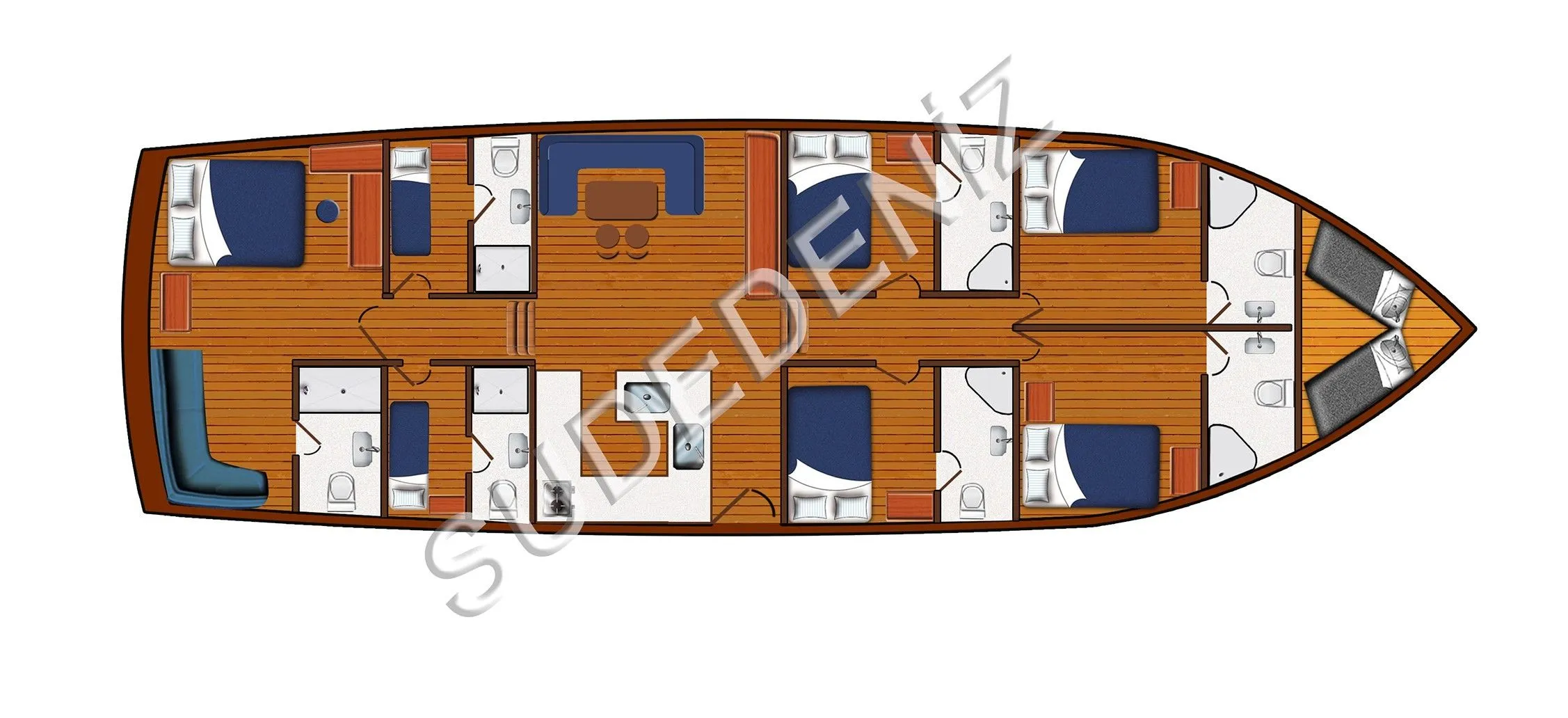 Bodrum Kiralık 24.8m Tekne - Fotoğraf 2