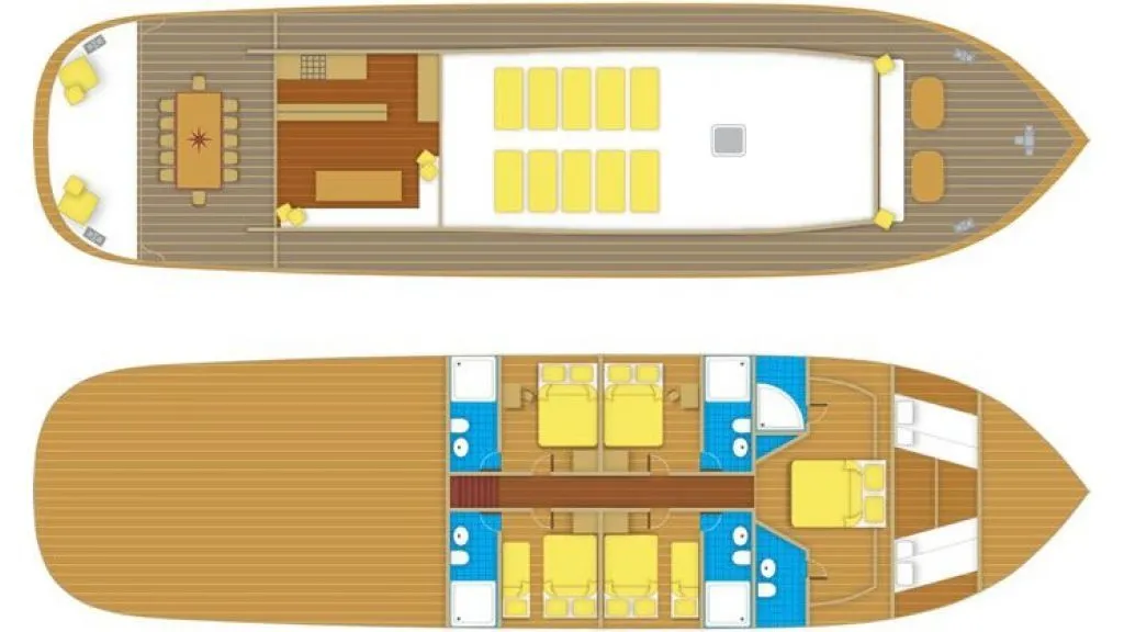 Bodrum 25.5m Kiralık Tekne - Fotoğraf 4