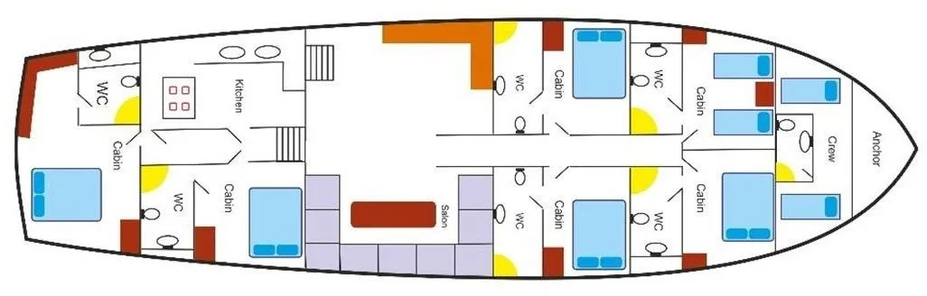 27m Marmaris 6 Cabin Gulet Hire - Fotoğraf 2