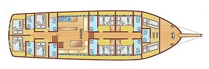 Halil Aga 1: 8 Kabinli Lüks Gulet Bodrum'da - Fotoğraf 2