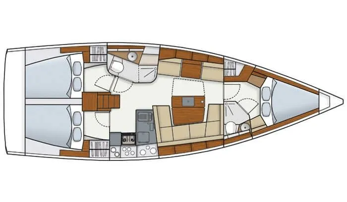 Rent a 12.4m Sailing Yacht Hanse 415 in Ören - Fotoğraf 2