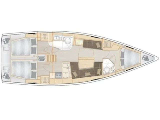 Rent a 12.4m Hanse 418 Sailing Yacht in Marmaris - Fotoğraf 2