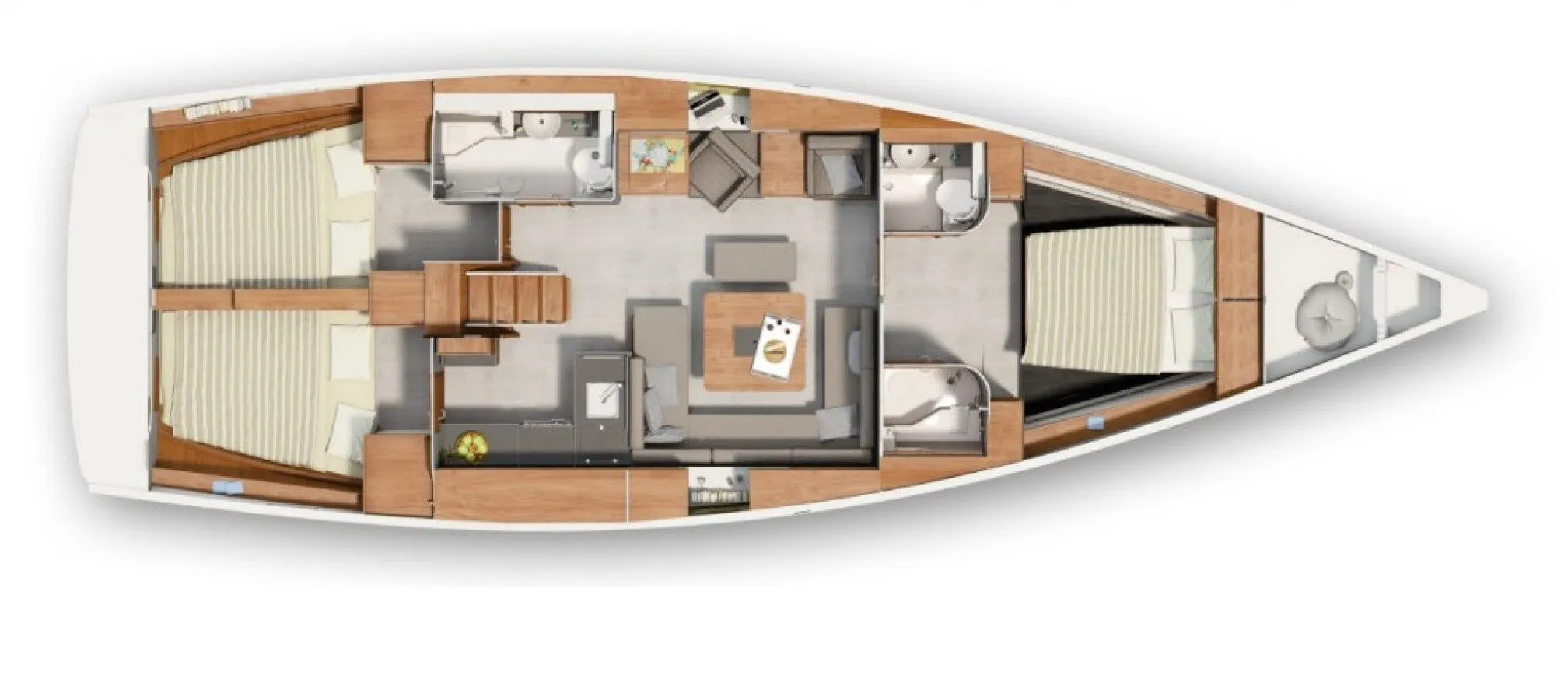 Rent a 13.95m 3 Cabin Sailing Yacht in Fethiye - Fotoğraf 2