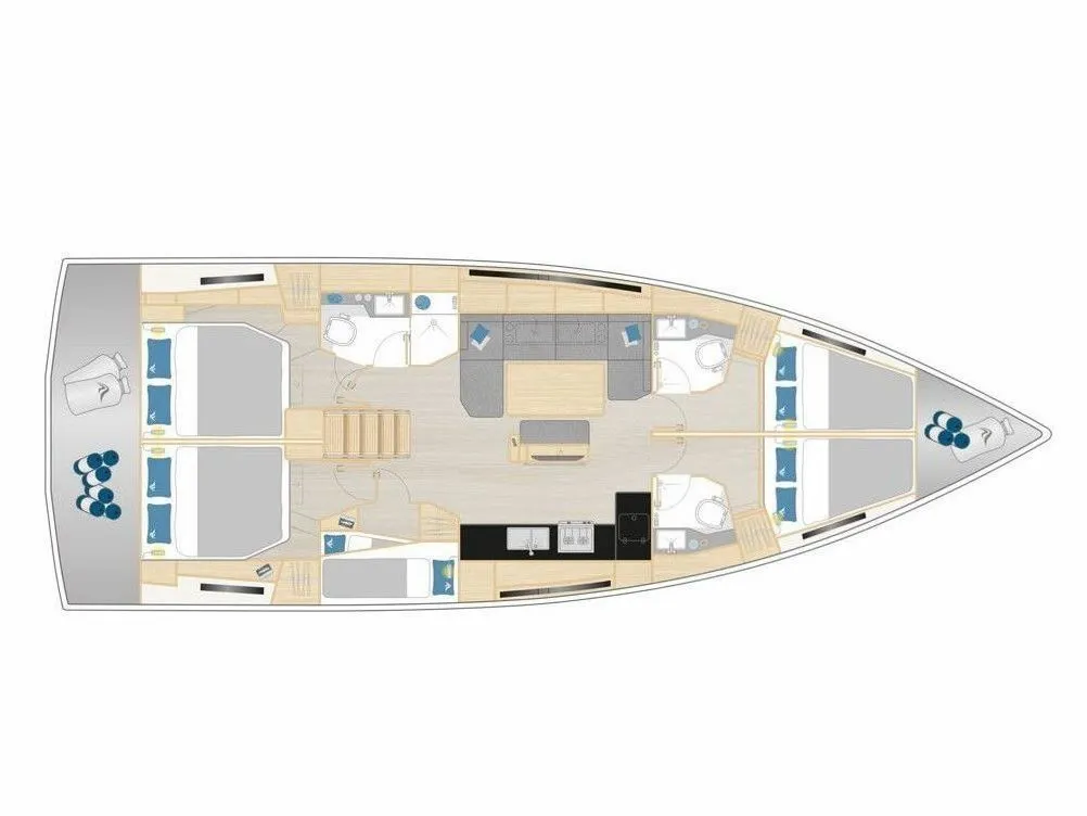 Amalfi 460: Spacious Comfort & Modern Sailing - Fotoğraf 2