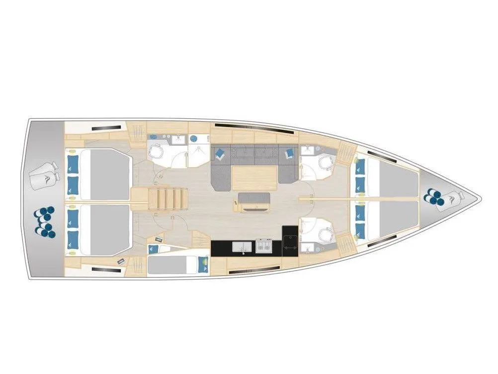 Rent a 14.6m Hanse 460 in Göcek - Fotoğraf 2