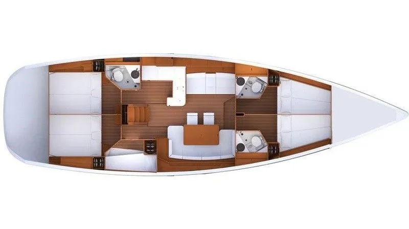 Charter a 16.06m Jeanneau 53 Sailing Yacht in Marmaris - Fotoğraf 2