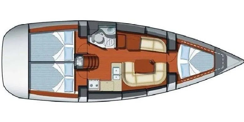 Rent a 11.9m 3 Cabin Sailing Yacht in Marmaris - Fotoğraf 2