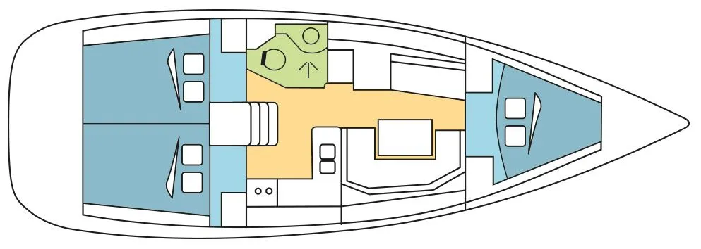 11.75м аренда парусная яхта Jeanneau Sun Odyssey 389 в Фетхие - Fotoğraf 2