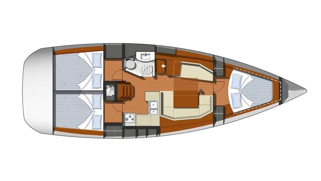 Explore Fethiye on a 11.86m Rental Sailing Yacht Jeanneau Sun Odyssey 39i - Fotoğraf 2