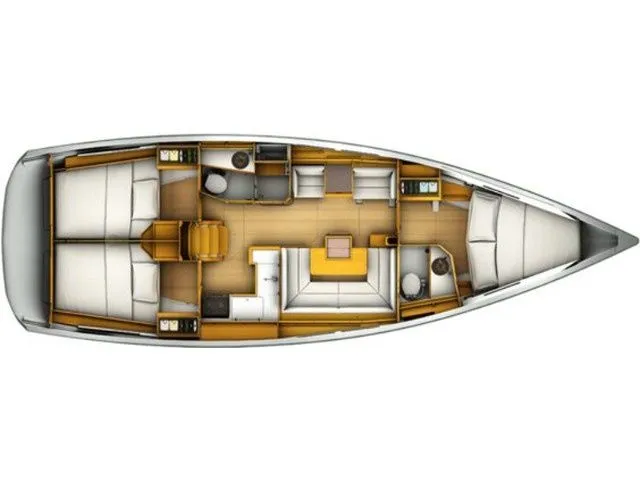 Rent a 12.2m Jeanneau Sun Odyssey 409 Sailing Yacht in Marmaris - Fotoğraf 2