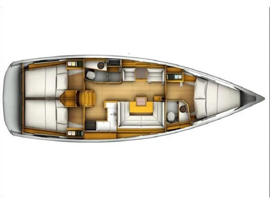 Charter a 12.34m Jeanneau Sun Odyssey 409 Sailing Yacht in Fethiye - Fotoğraf 2