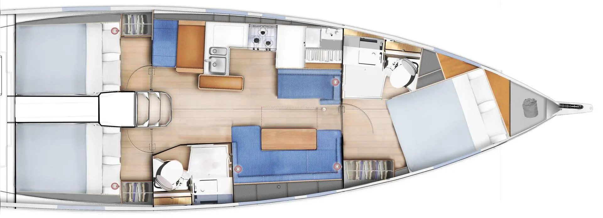 Pelora: Stylish Sailing with 3 Cabins & Captain - Fotoğraf 2