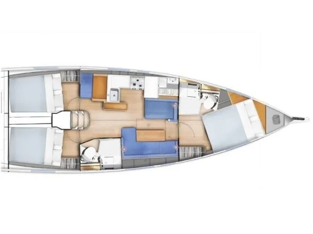 Charter a 12.35m 3 Cabin Sailing Yacht in Marmaris - Fotoğraf 2