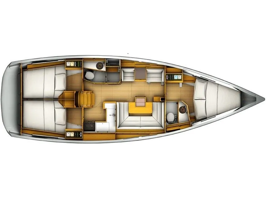 Взять в чартер 12.76м Jeanneau Sun Odyssey 419 в Фетхие - Fotoğraf 2