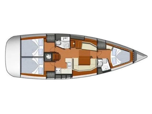 12.85m Fethiye Jeanneau Sun Odyssey 42 i Hire - Fotoğraf 2