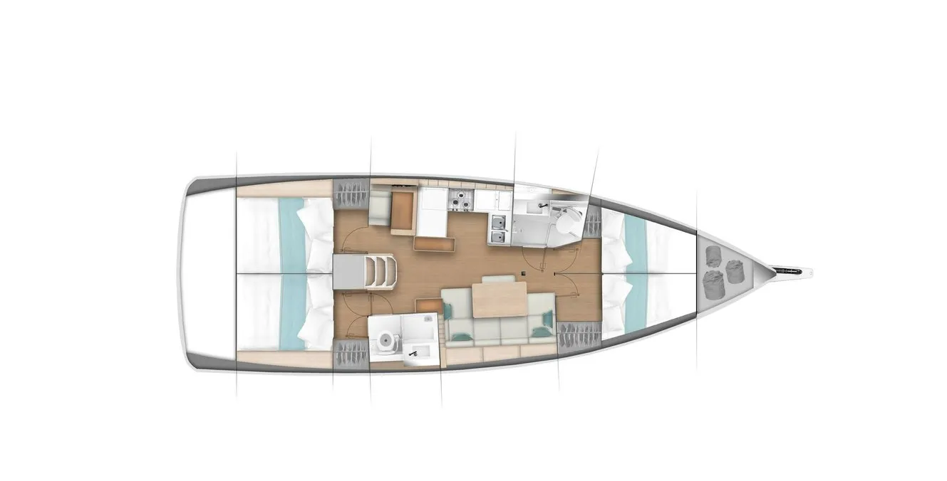 Исследуйте Гёчек на арендованном Jeanneau Sun Odyssey 440 длиной 13.41м - Fotoğraf 2