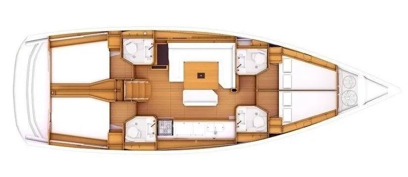 Marmaris Kiralık Jeanneau Sun Odyssey 479 14.43m Yelkenli Yat - Fotoğraf 2