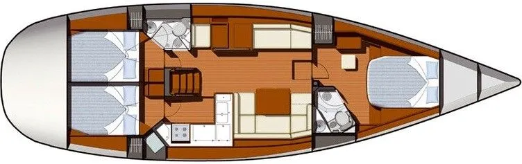 Marmaris Kiralık Jeanneau Sun Odyssey 50 15.07m Yelkenli Yat - Fotoğraf 2