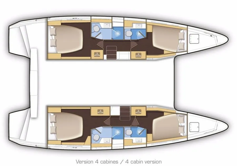 Rent a 12.8m 6 Cabin Catamaran in Göcek - Fotoğraf 2