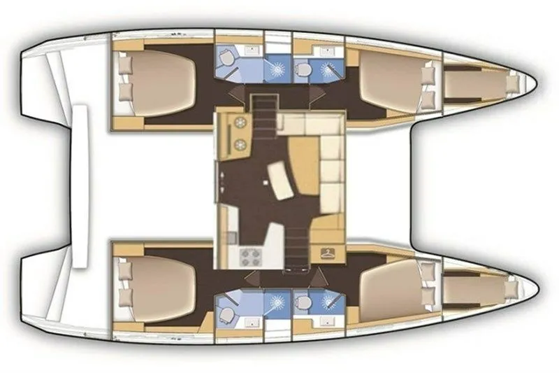 Explore Marmaris on a 12.8m 6 Cabin Catamaran Rental - Fotoğraf 2