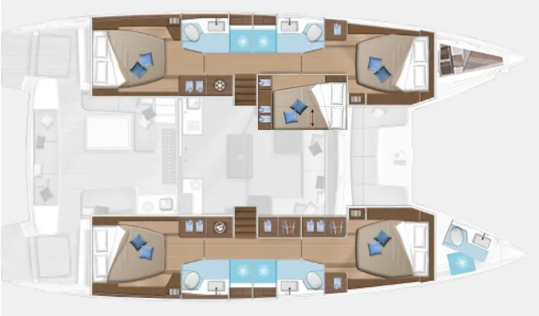 Charter a 14.75m Catamaran Lagoon 50 in Marmaris - Fotoğraf 2