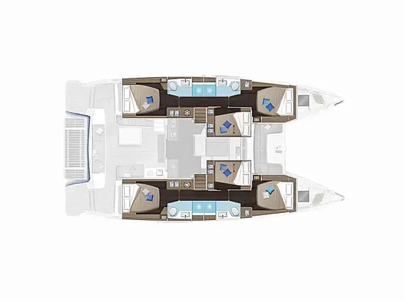 Vera 51: Konforlu Catamaran Tatili - Fotoğraf 2