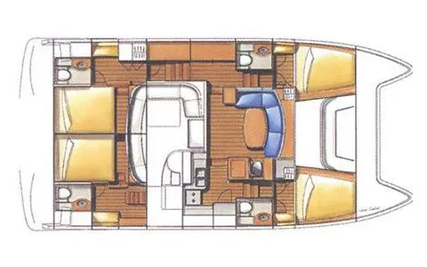 Charter a 13.11m Power Catamaran Lagoon Power 43 in Marmaris - Fotoğraf 2