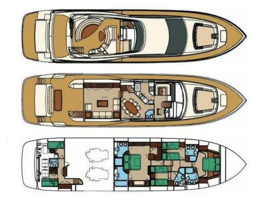 26m Göcek 4 Cabin Motor Yacht Hire - Fotoğraf 2