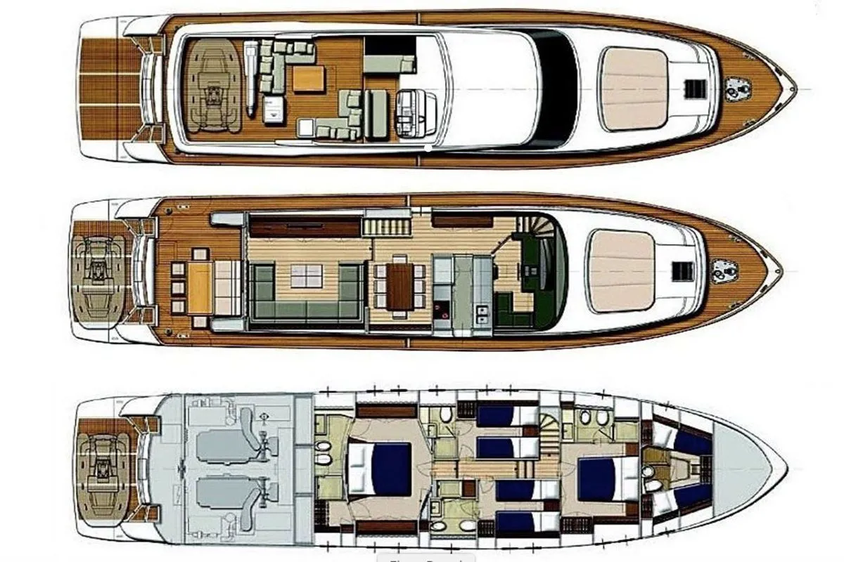 Rent a 22.8m Motor Yacht Sanlorenzo 72 in Göcek - Fotoğraf 2