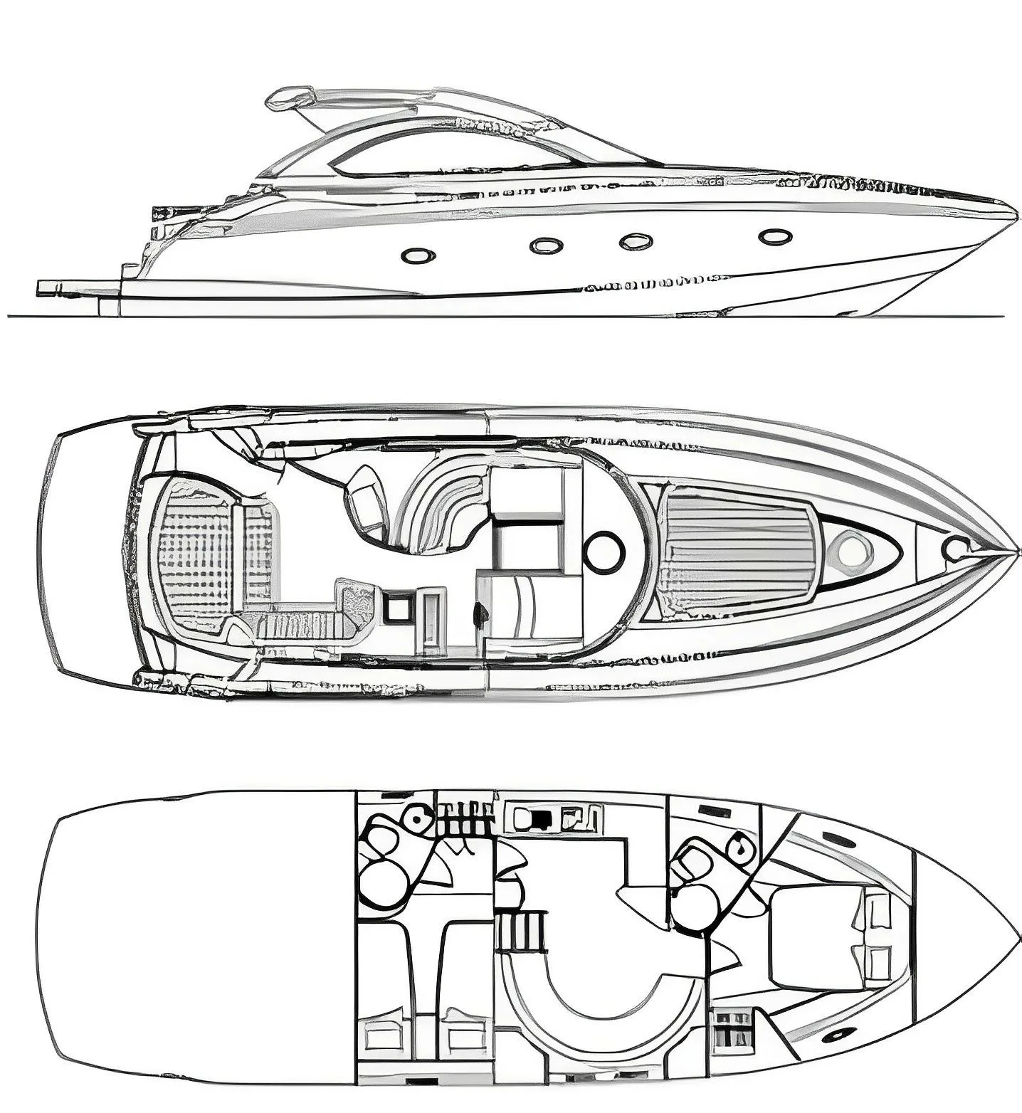 Göcek 15m Kiralık Motoryat Sunseeker Portofino 47 - Fotoğraf 2
